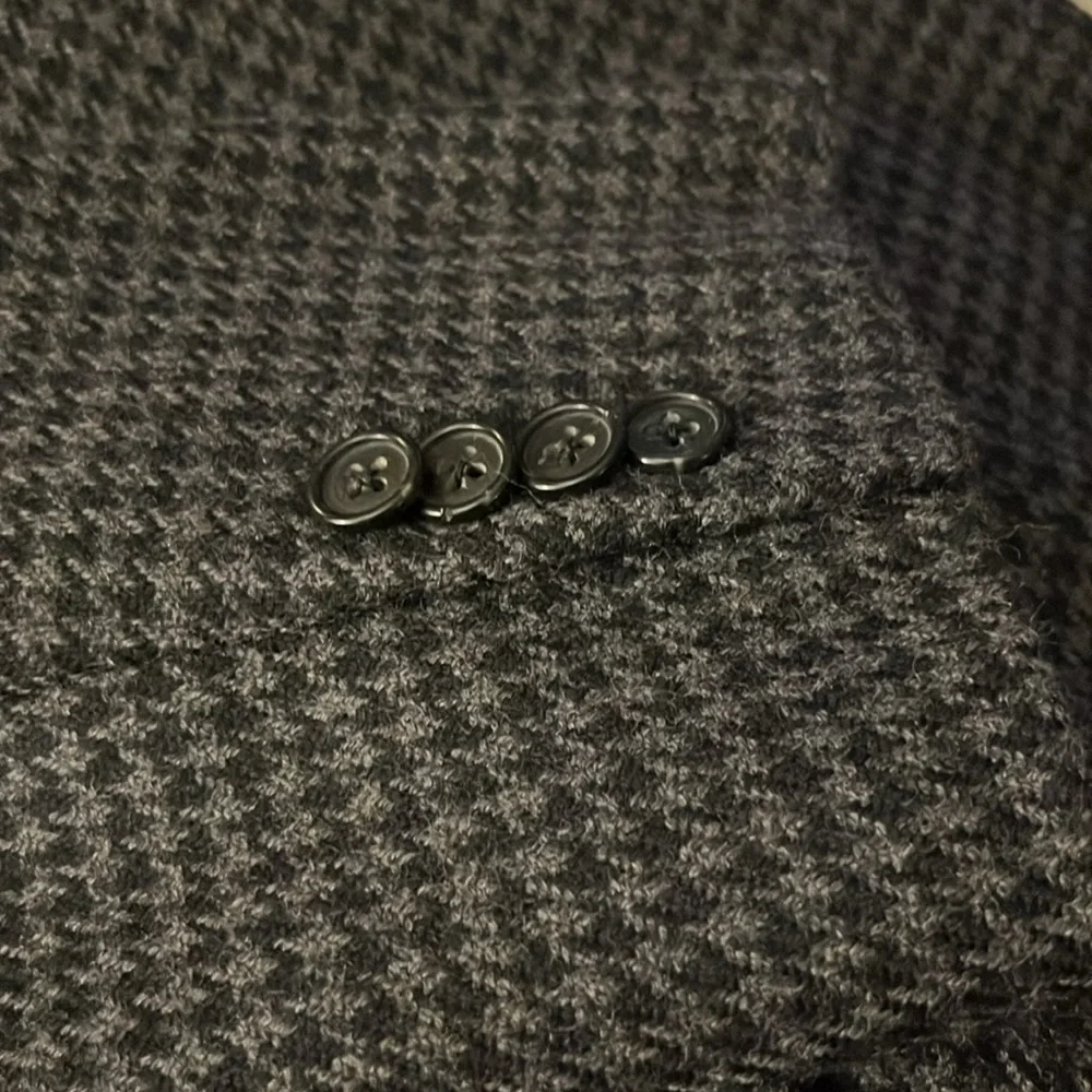 Ermenegildo Zegna Men’s Wool Cashmere Quality Luxury Houndstooth Suit Blazer L